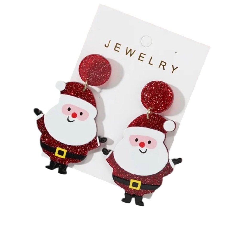 Santa Claus Dangle Earrings